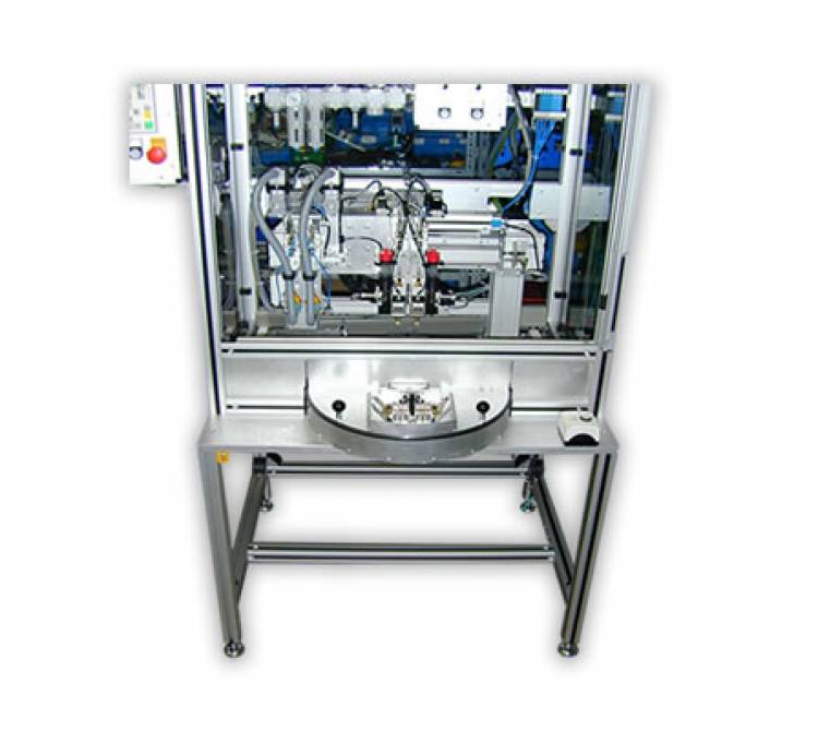 Double Hot Bar Soldering System with rotary table